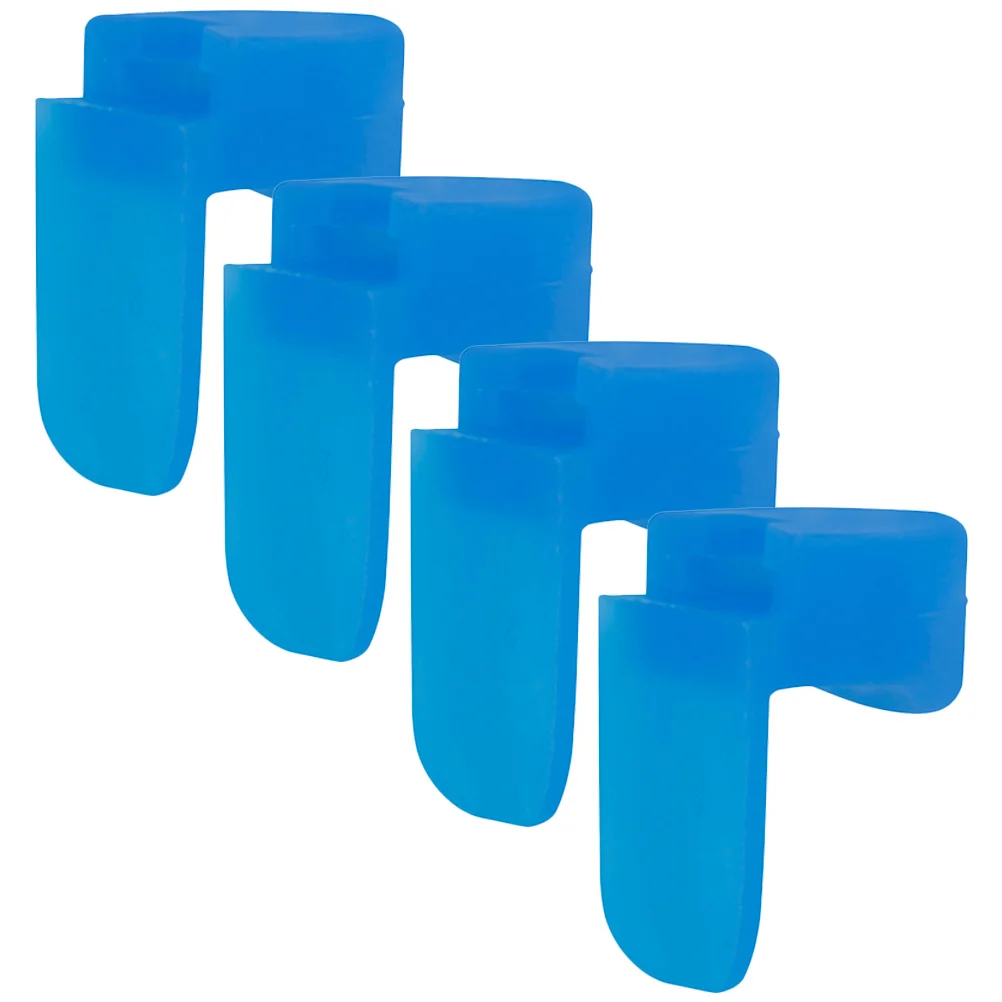 Round Thumb Clarinet Pad 4 Pcs Color Long Handle 3x2x2cm Silica Gel Soft Rest Instrument Finger Support