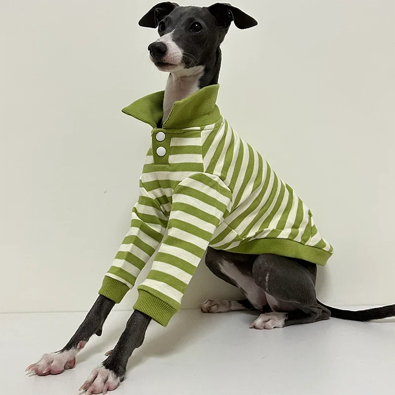 

Italian Greyhound Clothes Autumn Winter Warm Sweater Whippet Clothes Striped Greyhound Sweater Whippet Winter Knitting Sweater