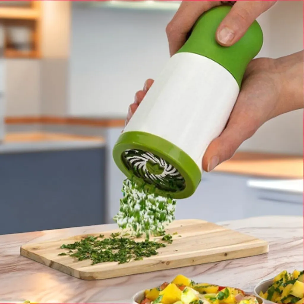 Garlic Chopper 1pc Spice Grinder Garlic Grinder Stainless Steel Pepper Parsley Chopper Spice Seasoning Kitchen Gadgets
