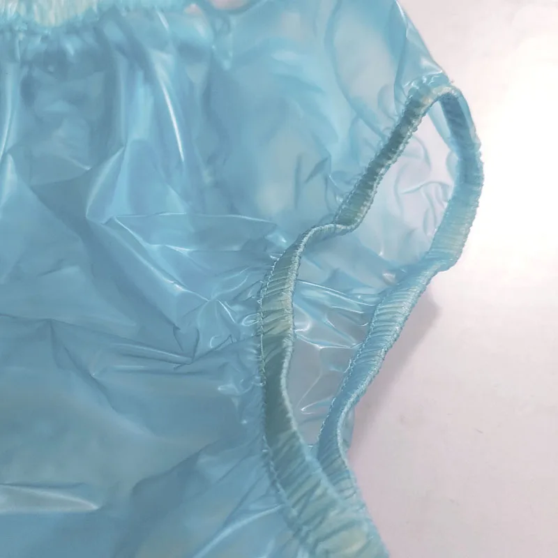 PVC Plastic Transparent Pants Sexy Unisex Underpants ABDL mens underwear adult training pants
