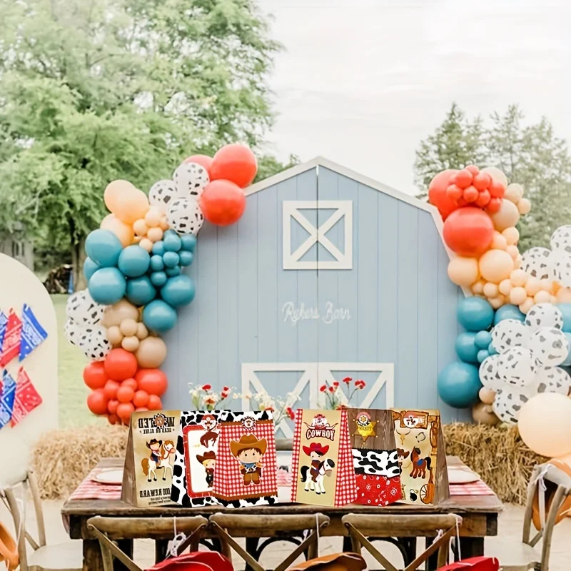 Tinoaly 50pcs Sachets Cadeaux Cowboy, Sacs Cadeaux En