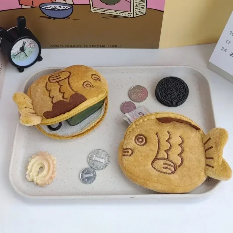 Porte-monnaie En Peluche Avec Fermeture éclair Pour Femme, Poisson