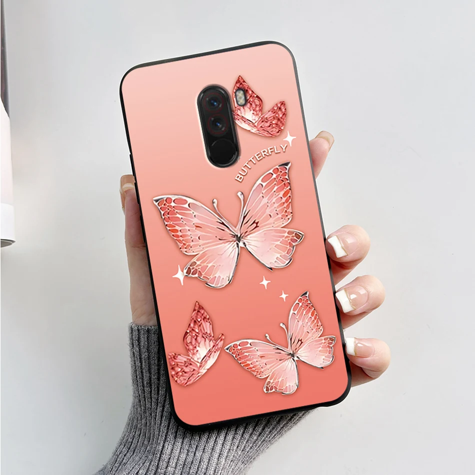 Cute Bear and Frog Cartoon Shockproof Phone Case - Soft Silicone TPU Back Cover for Xiaomi Poco Pocophone F1