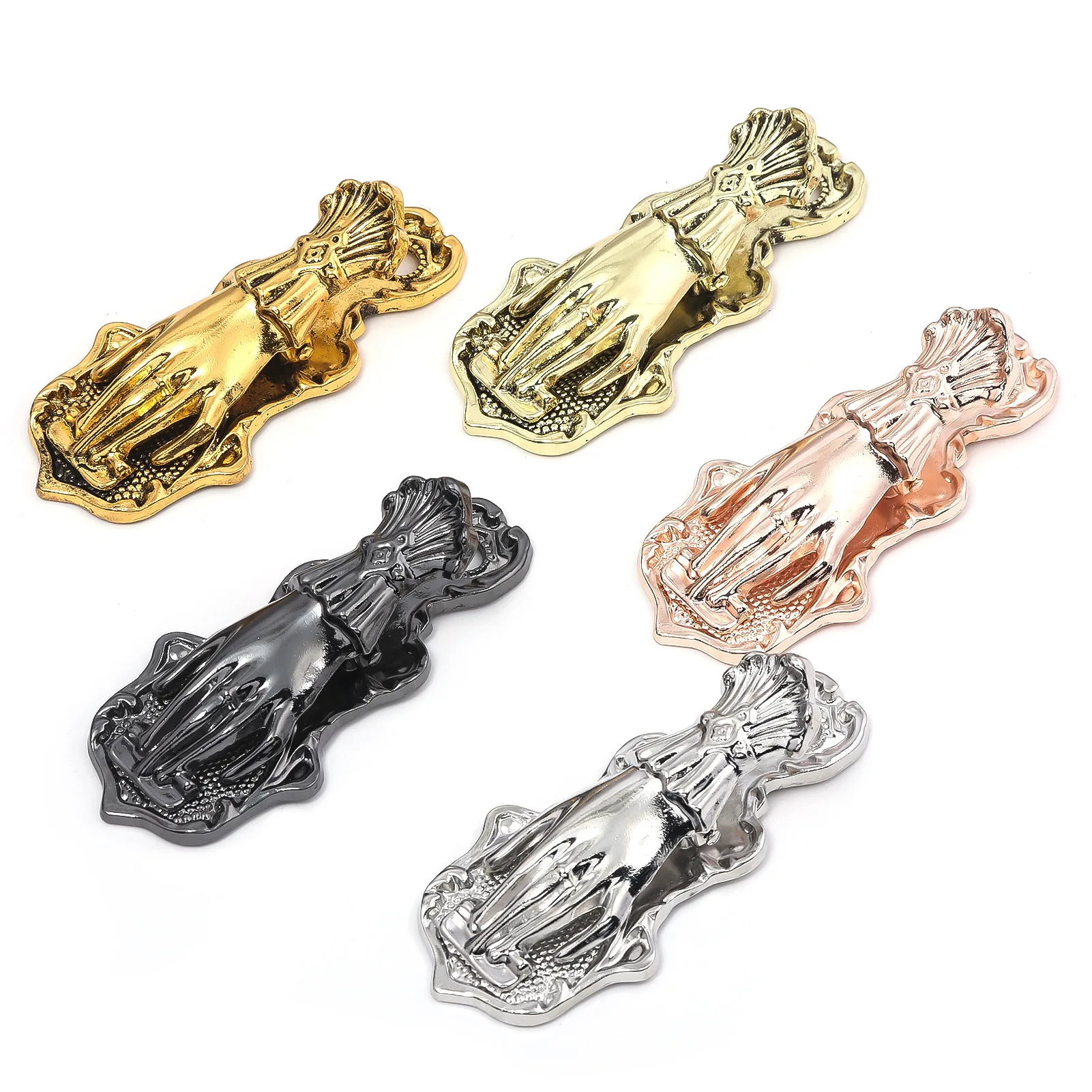 Lady's Hand Metal Account Clip French Retro Fixed Clip Bookmark Note Hand Shape Creative Photo Letter