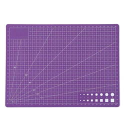 High Elasticity Durable Cutting Mat - PVC, 2.5MM Thickness, Ideal for DIY Handicrafts & Art Projects (Purple)