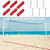 6Pcs Beach Volleyball Lines Outdoor Volleyball Boundary Lines Volleyball Court Webbing with Ground Nails 1