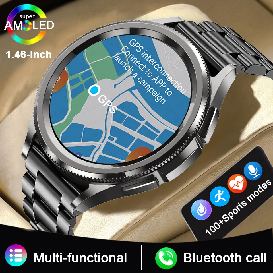 2026 New Classic Watch 6 Sports Smartwatch Women Men BT HD Call Always On Display Waterproof Health Smartwatches For Android iOS 1