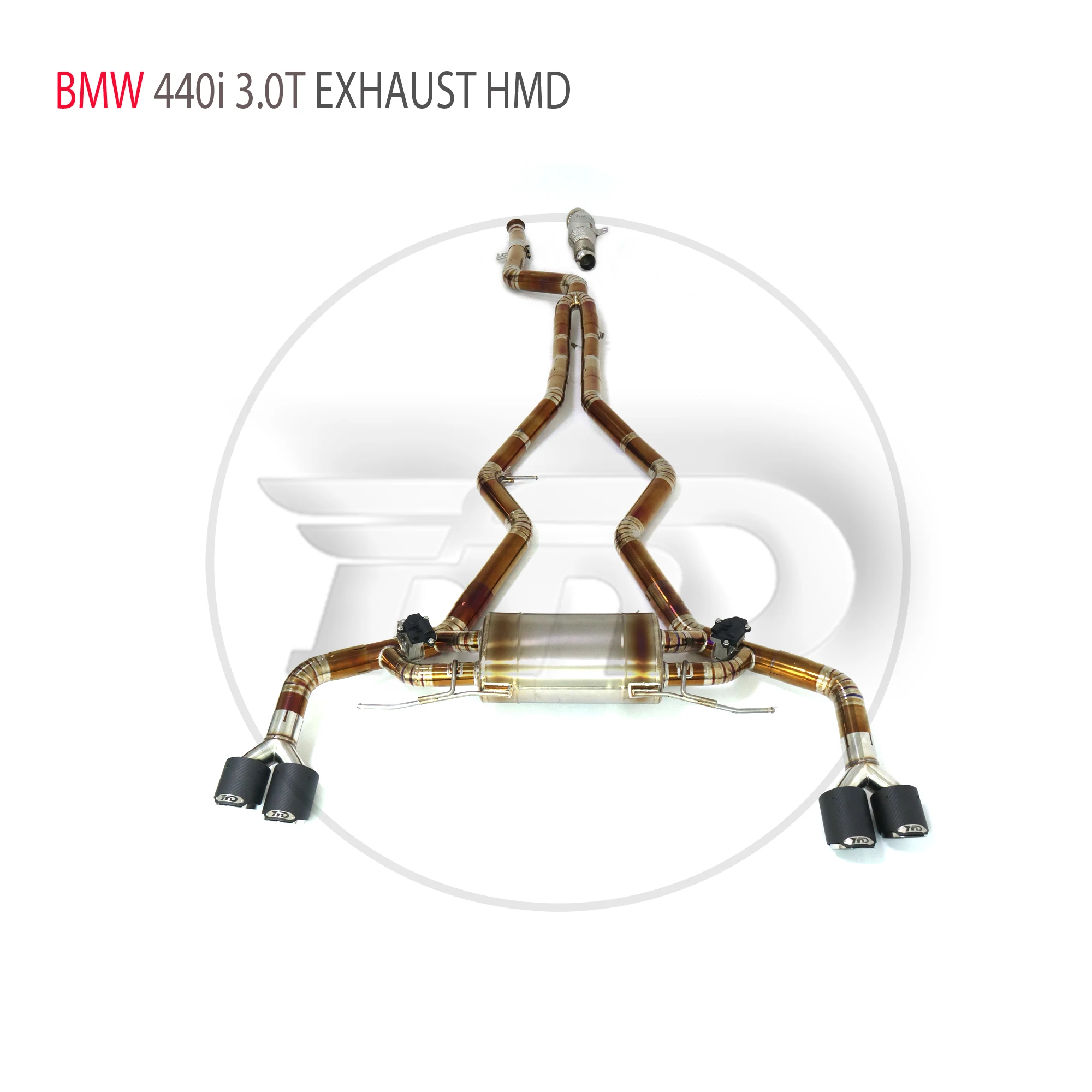 HMD Titanium Alloy Exhaust System Performance Valve Catback For BMW