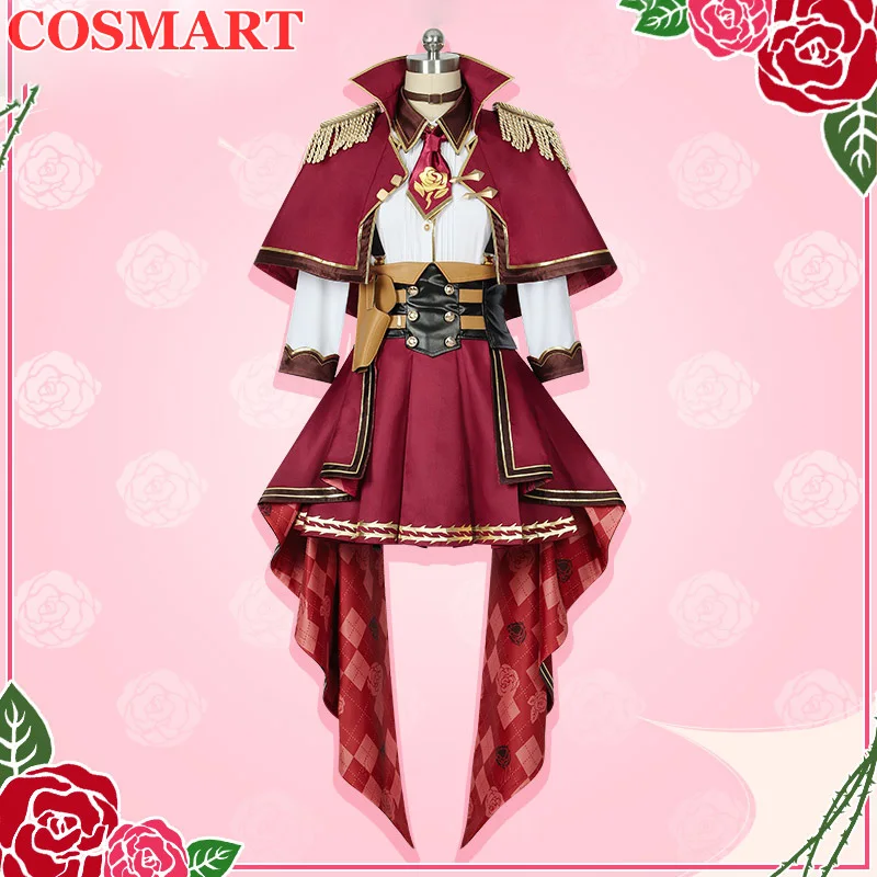 COSMART Vtuber 니지산지 로세미 코스프레 의상, 패션 유니폼 드레스, 할로윈 카니발 파티, 역할 놀이 의류, 유니섹스 S-3XL