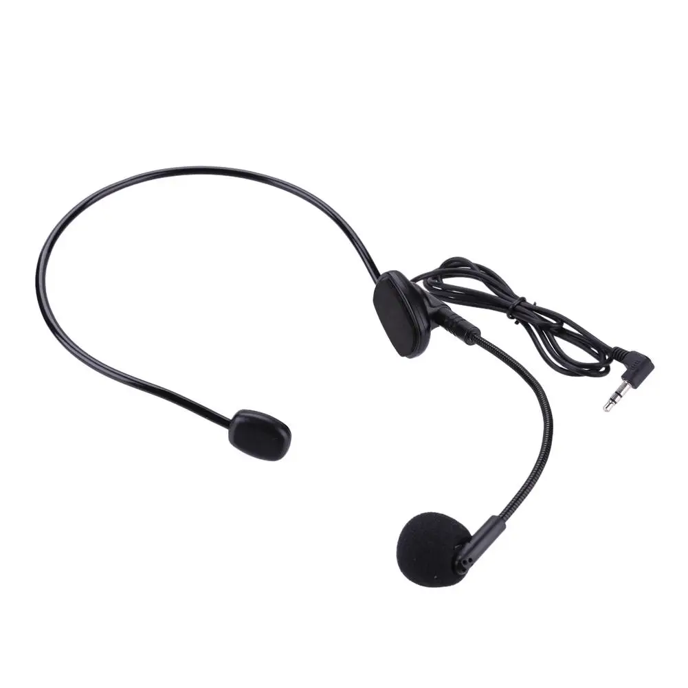 Microfono con cavo per microfono montato sulla testa microfono flessibile con braccio cablato da 3.5mm Amplifie Mic per il discorso della conferenza della guida turistica - Image 6