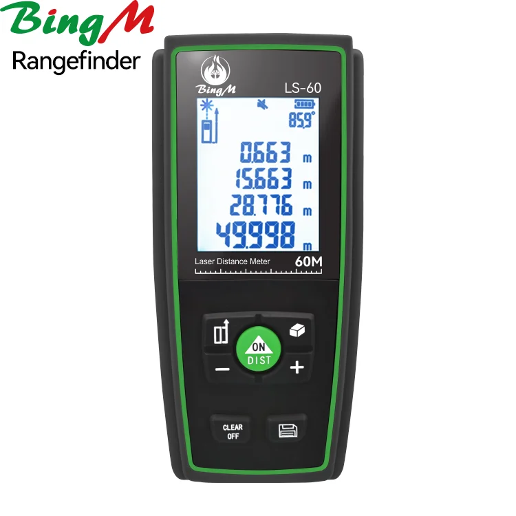 

BingM LS 60 м 100 м беспроводной Перезаряжаемый измерительный точечный лазерный измерительный цифровой лазерный дальномер