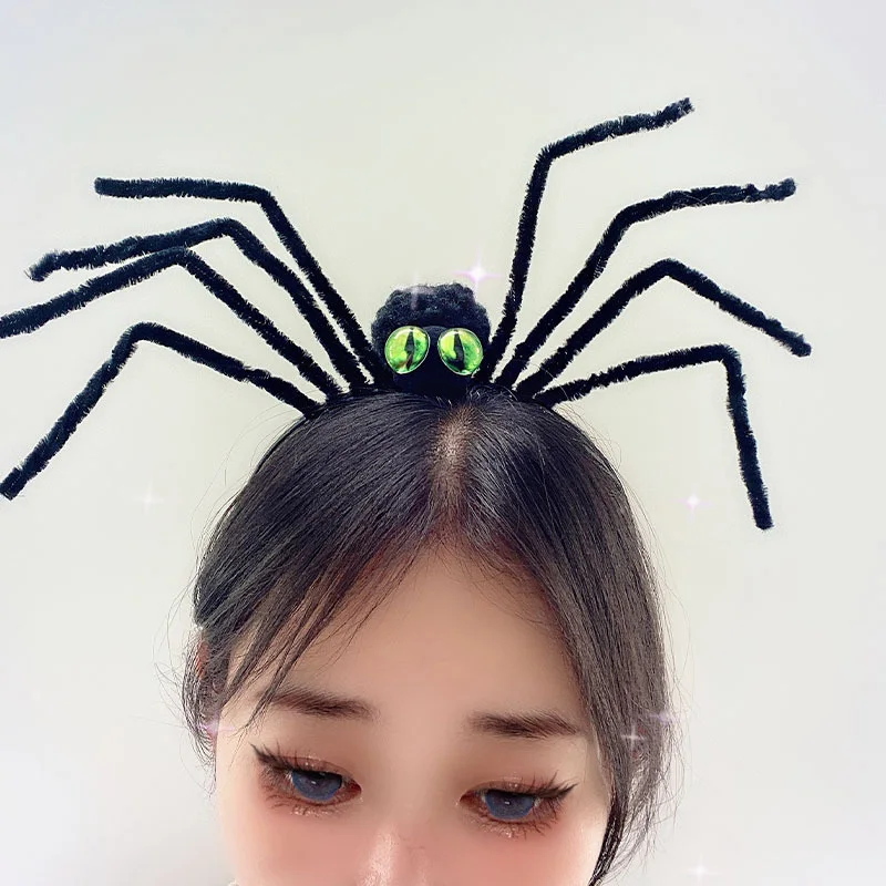 

1PC Halloween Spider Headwear Headband Masquerade Cosplay Dress Up Spiders Headdress Halloween Party Decoration Accessories