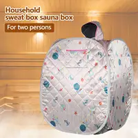 Portable Folding Steam Sauna SPA Room Tent without Steamer free ship for One Person or Two People Weight Loss Full Body Slimming 1