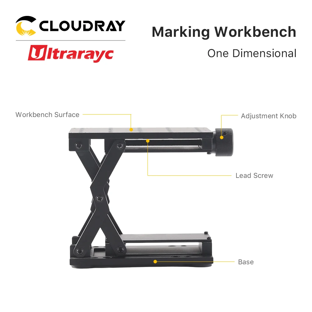 Worktable Ultra Light Metal 120*85*80 Small Size for DIY 1064nm Laser Engraver