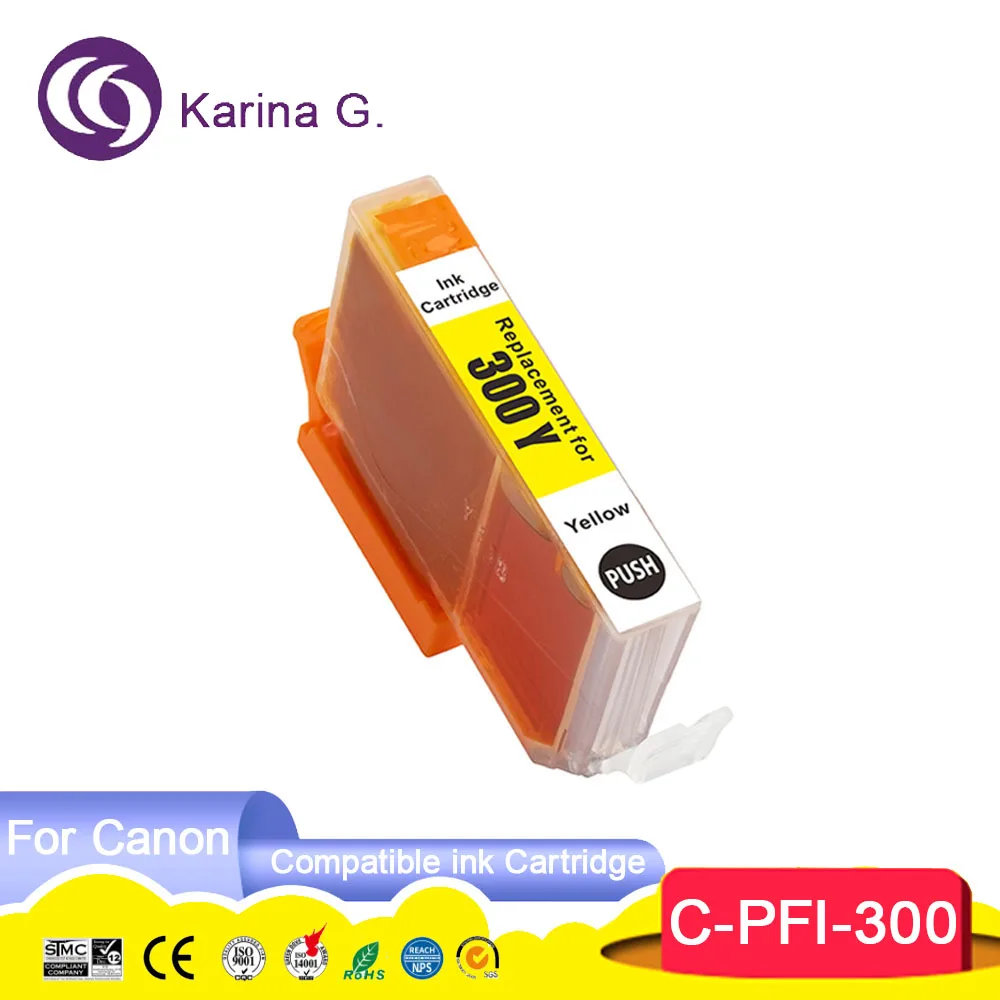 PFI 300 PFI300 PFI-300 Premium Color Compatible Inkjet Ink Cartridge for imageP