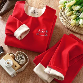 مجموعات ملابس داخلية حرارية للأطفال ، جونز طويل ، كم طويل ، ملابس أطفال ، بدلات أولاد ، خريف ، شتاء ، 2 قطعة 4