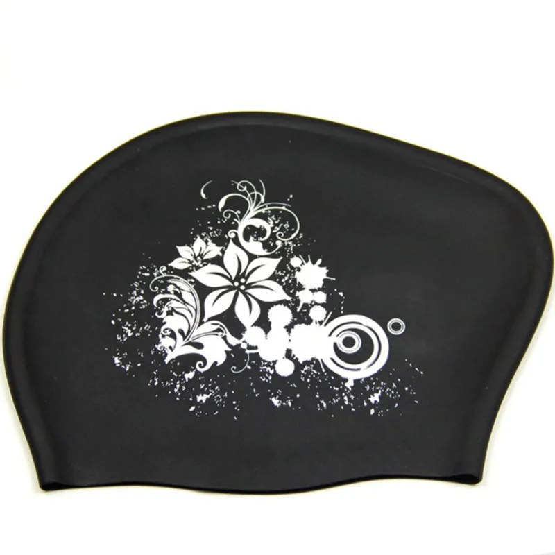 Silicone Swimming Cap for Long Hair Women's Waterproof Swim Caps Ladies Diving Hood hat for kids garras natacion casquette 5