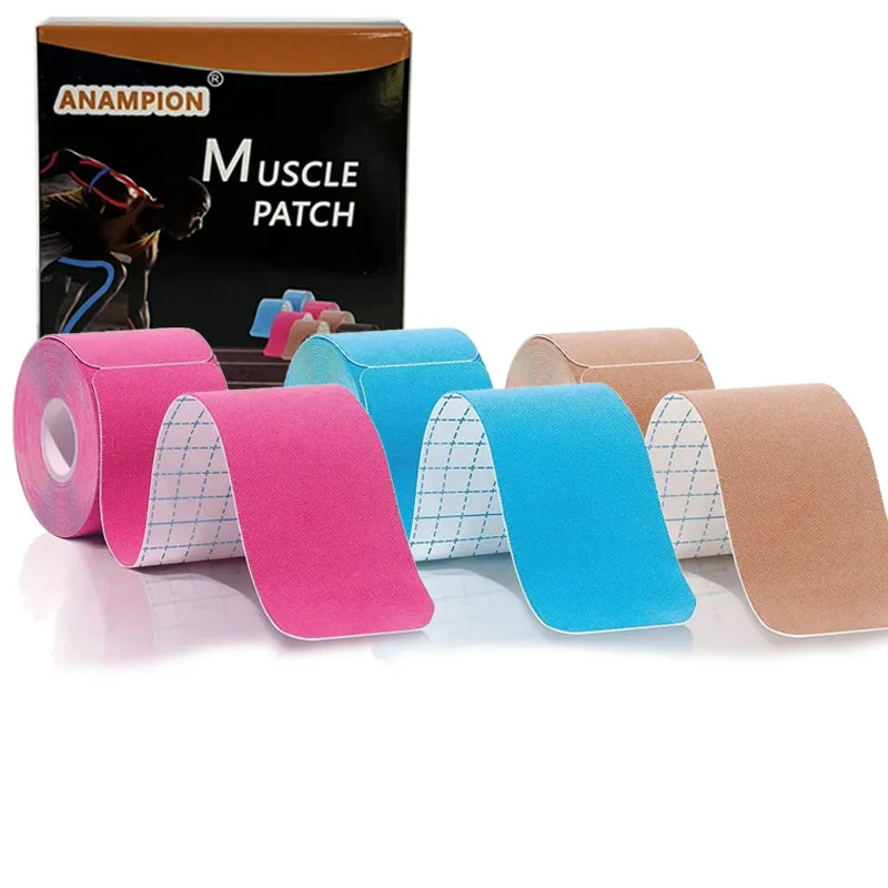 

3 рулона, кинезиологическая лента, наклейки, спортивная лента Precut, Водонепроницаемая дышащая Латексная лента, эластичные ленты для занятий спортом