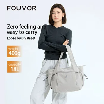 Borsa tote da donna Fouvor, borsa a tracolla casual leggera e impermeabile di grande capacità, borse sportive da viaggio, borsa alla moda 3073-10