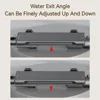 Waterfall Piano Button Gun Gray/White Shower Suit Simple Faucet Hot And Cold Bathroom Bathtub Wall Mounted Bath Mixing Valve 4