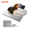 VEVOR 440/880/1100Lbs Digital Livestock Scale Large Pet Vet Scale Stainless Steel Platform Elect Ronic Postal Shipping Scale 1