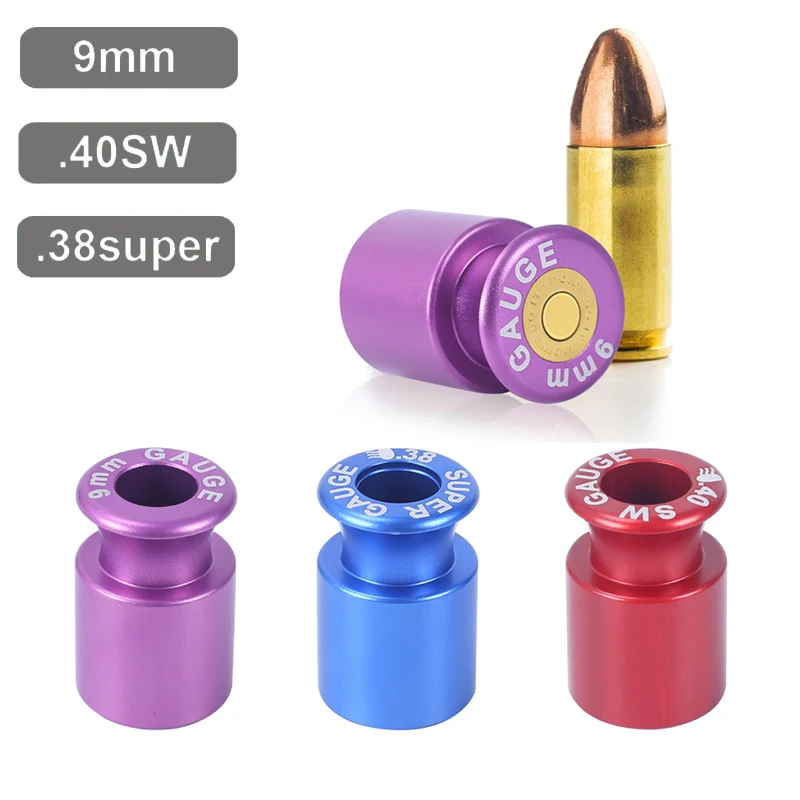 TacticalAmmoChecker9mm38Super40SWHeadspaceGaugeCartridgeGauge