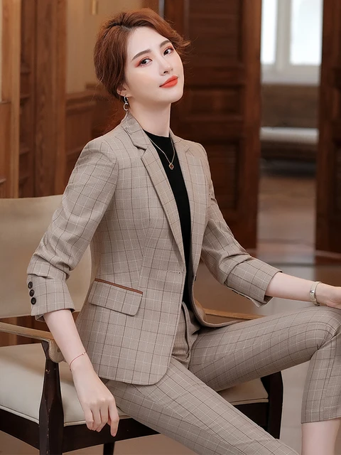 Blazer Pantalon Et Chemise Femme Tailleur Pantalon Pantalon DÃ