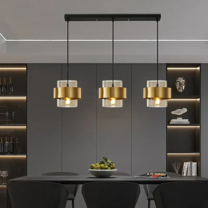 

Minimalist LED Glass Pendant Lamp Postmodern Creative Hanging Suspension Lighting Restaurant Bar Table Bedside Decor Chandeliers