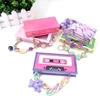 Wholesale  Eyelash Packaging Box Custom Logo Magnetic Packaging Cases 3D Mink Lashes Boxes Diamond Chain Magnetic Case With Tray 3