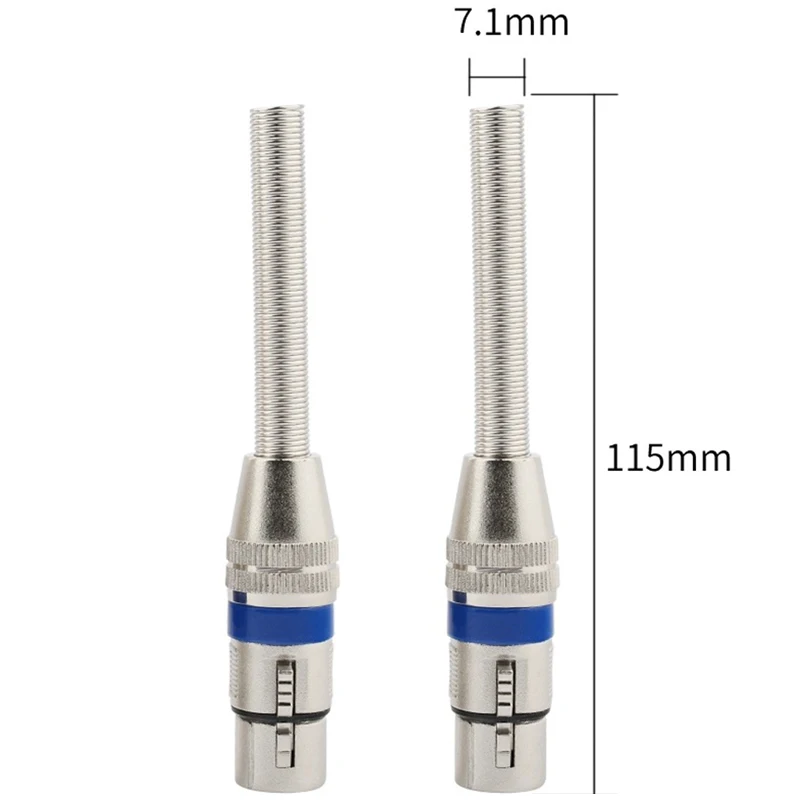 오디오 잭 3핀 XLR 어댑터 커넥터 - 3.5mm 남성/여성 6.35mm - XLR 플러그 오디오 컨버터 마이크 어댑터