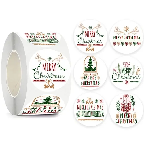 Children's Christmas gift label stickers School teachers commended students reward Self-adhesive Decorative gifts series - Image 42