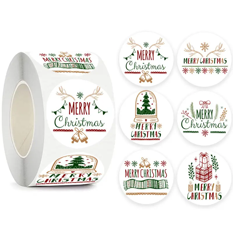 Children's Christmas gift label stickers School teachers commended students reward Self-adhesive Decorative gifts series - Image 42