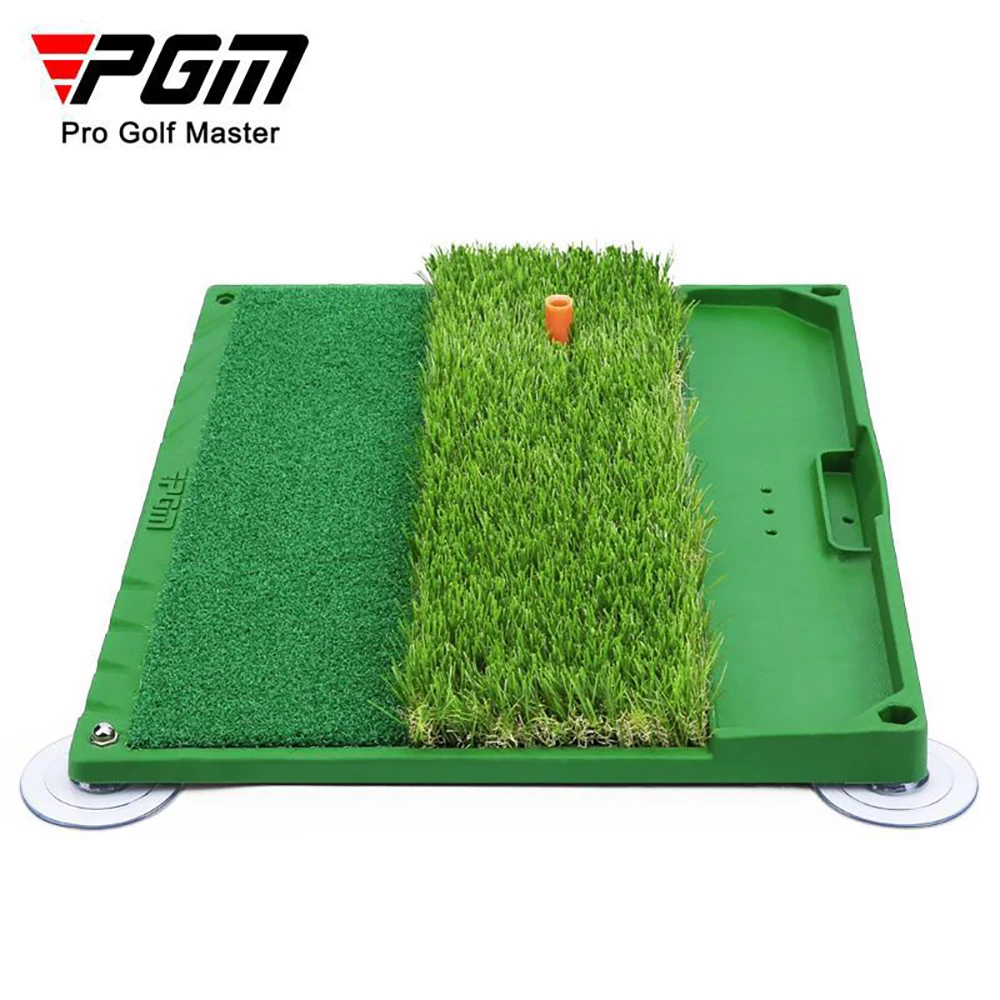 PGM Golf Swing Putting Hitting Trainer Pad Golf Swing Grass Mat with