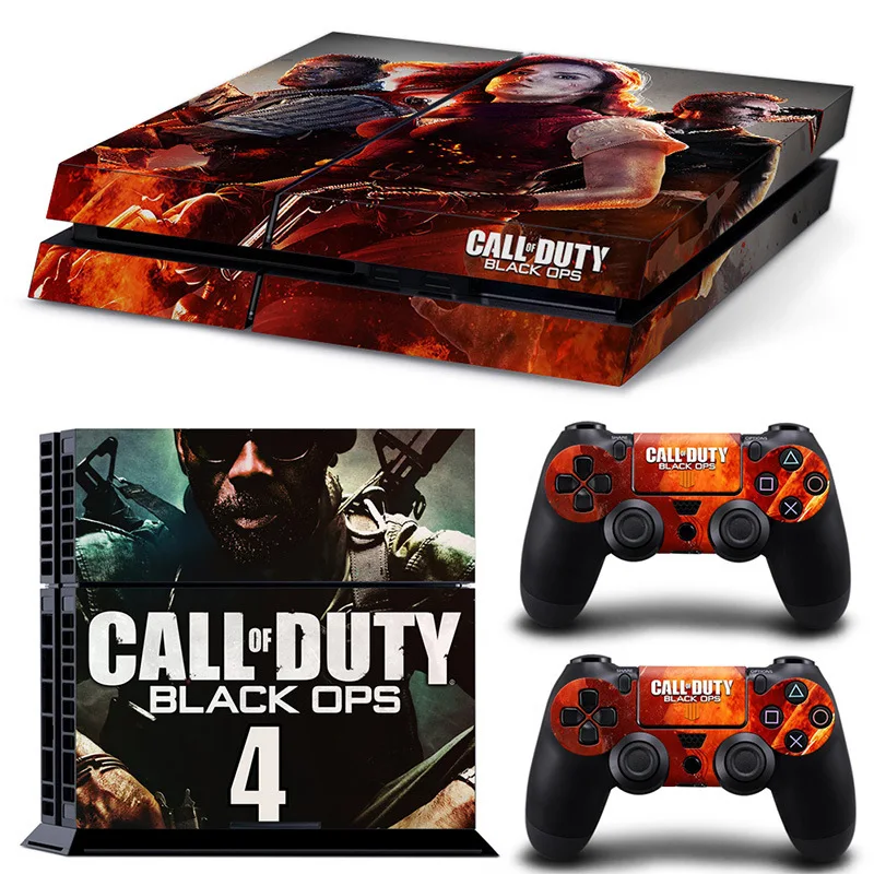 Per Ps4 Call Of Duty: Black Ops Pvc Pelle Vinile Adesivo Decalcomania Copertura Console Controller Dualsense Adesivo Protettivo Antipolvere
