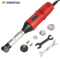 200W Micro Angle Grinder Multifunction 90° Electric Elbow Grinding Machine Elbow Engraving Polisher Ceramic Tile Cleaning Tools 1