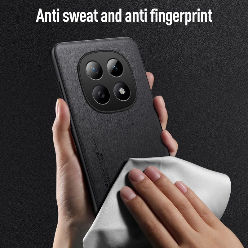 Elegant Leather TPU Shockproof Phone Case - Pure Color Cover