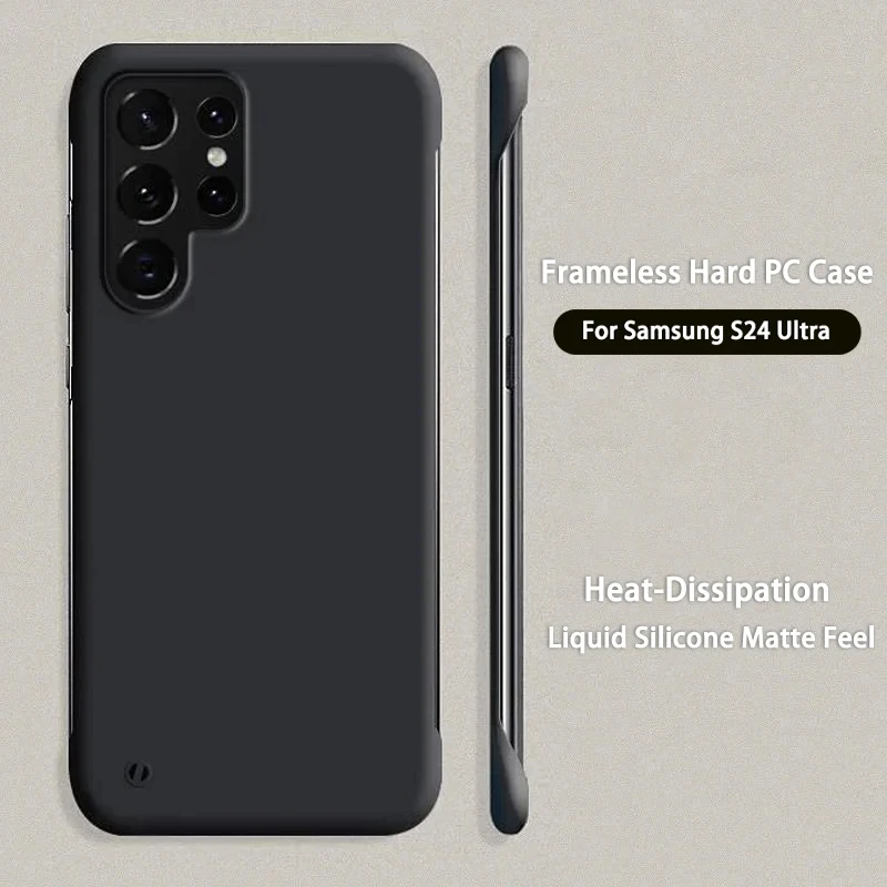 Ultra Slim Frameless Hard Matte Back Cover