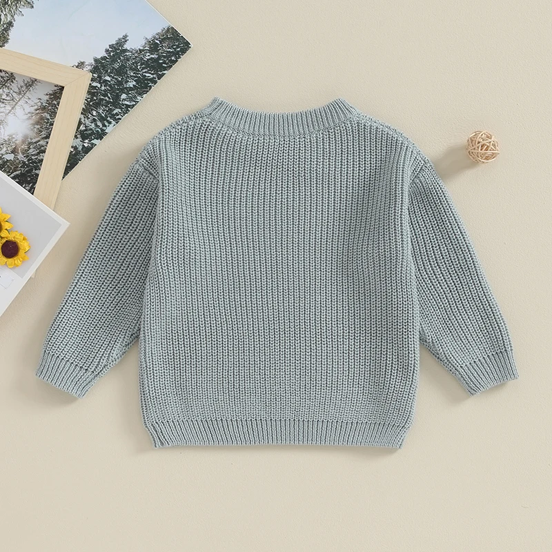 AutumnBabyGirlsBoysSweatersCoatKidsKnittingPulloversTopsBabyBoysGirlsSolidColorBasicCottonLongSleeveSweater_voghion.com