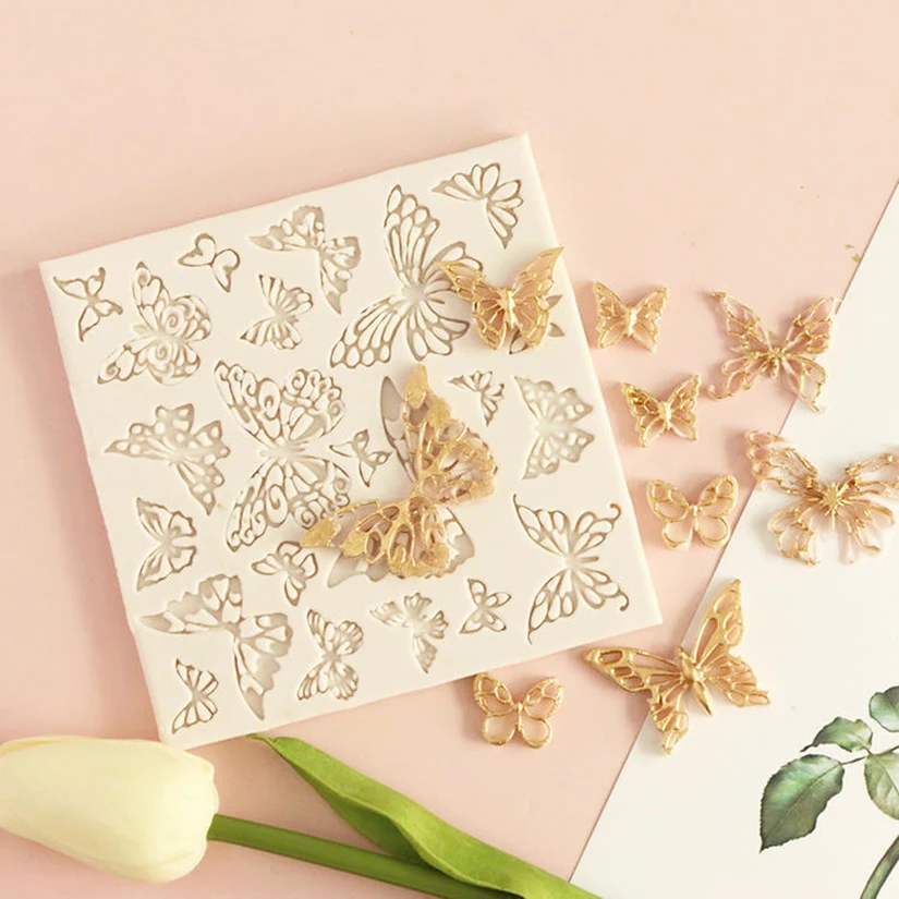 

Силиконовая форма для выпечки торта в виде бабочки, инструменты для украшения торта из искусственной смолы