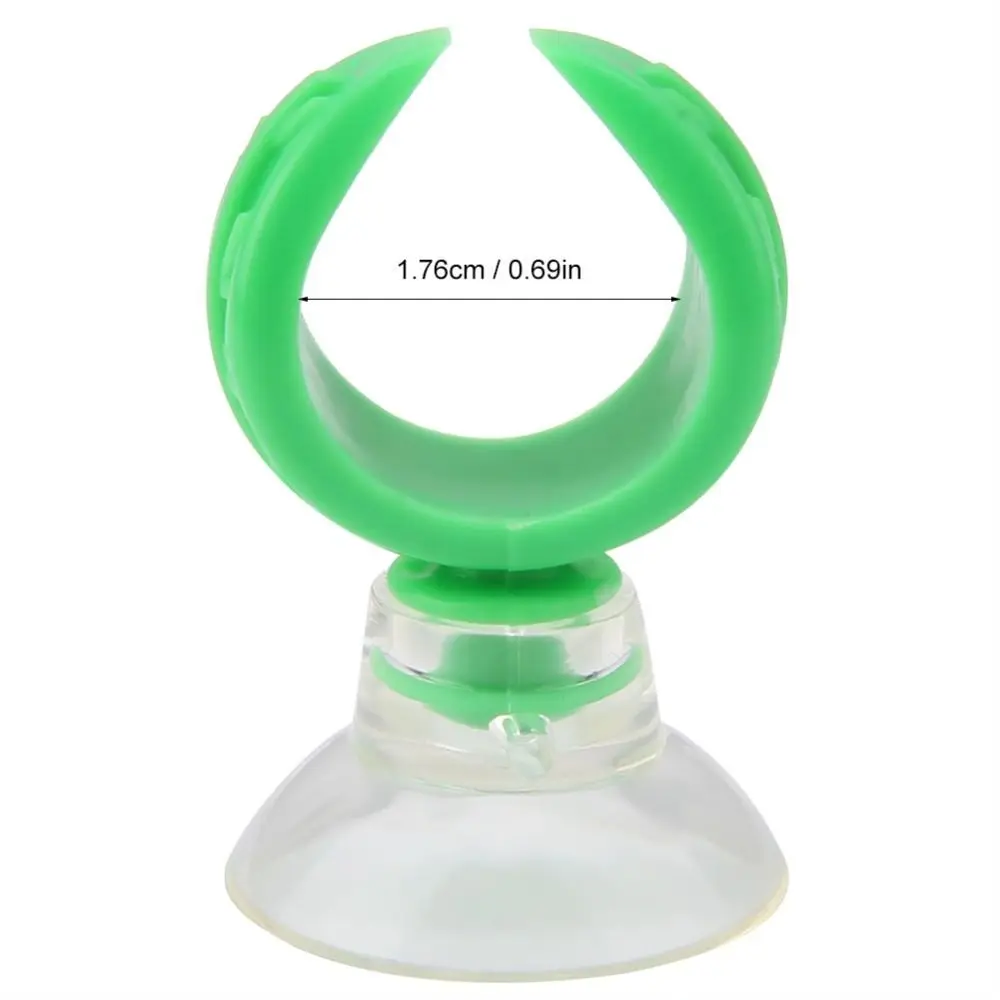 4PCS 세트 녹색 수족관 흡착 컵 클립 강력한 접착력 설치가 간편한 어항 튜브 홀더 흡착 컵