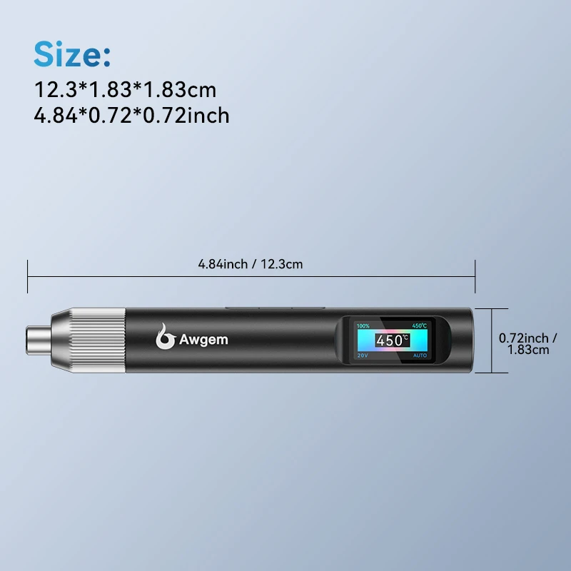 Awgem Sj1 Smart Soldering Iron Household 100W Portable USB Constant Temperature Jbc Soldering Station Soldering Pen High Power Repair Welding 2