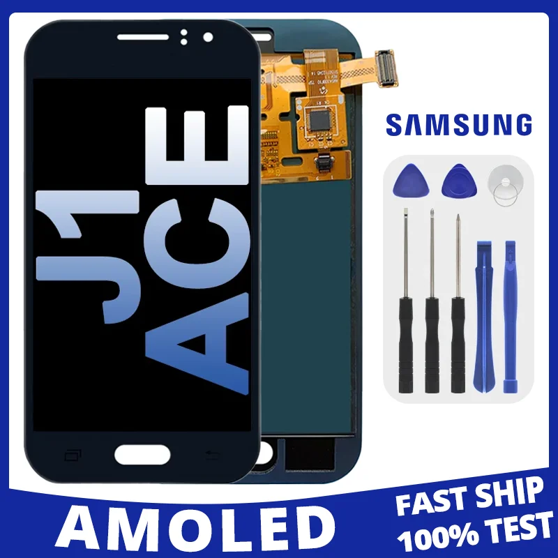 

ЖК-дисплей 4,3 дюйма Super AMOLED для Samsung Galaxy J1 Ace J110F J110M J111F J111M, дисплей с сенсорным экраном и дигитайзером в сборе
