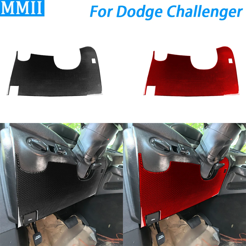 

For Dodge Challenger 2015-2022 Real Carbon Fiber Driver Dashboard Panel Trim Cover Car Interior Decoration Accessories Sticker