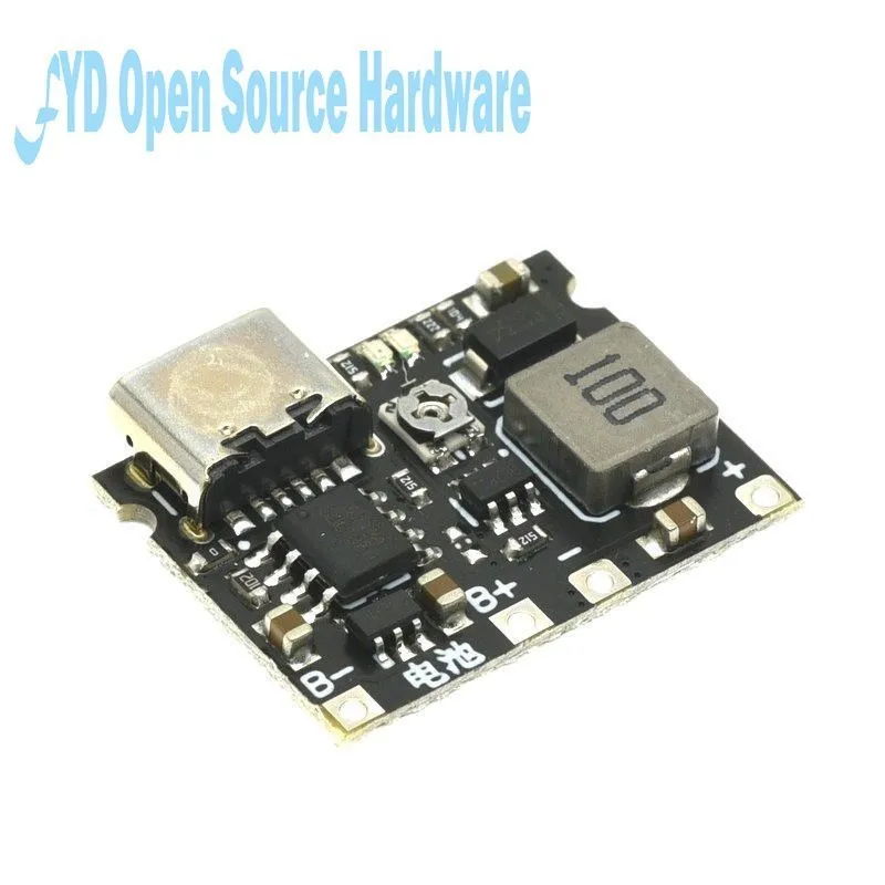 DC-DC Step Up Boost Module 3.7V To 9V 5V 2A 18650 Lithium Battery Charging Discharging Board Type-C DC Booster Converter Module