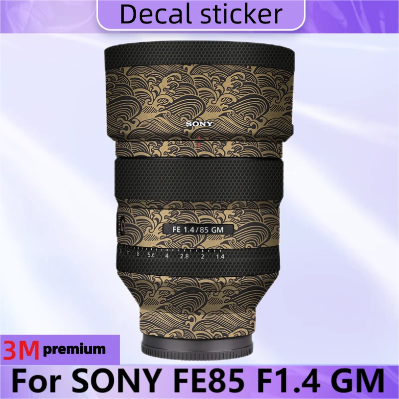 Per Sony Fe85 F1.4 Gm Lens Body Sticker Decalcomania Protettiva Per La Pelle Pellicola Avvolgente In Vinile Cappotto Protettivo Antigraffio Sel85F14Gm