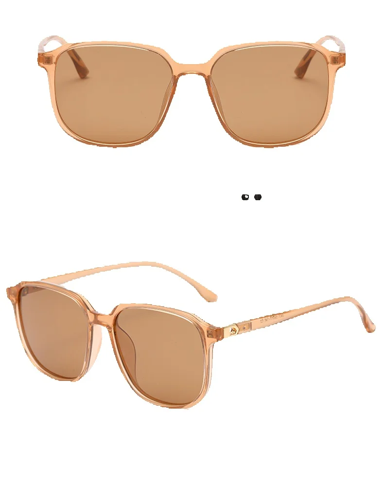 LazyZoom High-Grade Texture Green Frame Gray Polarized Women's Square Round Face Slimming European And American Ventilation_voghion.com