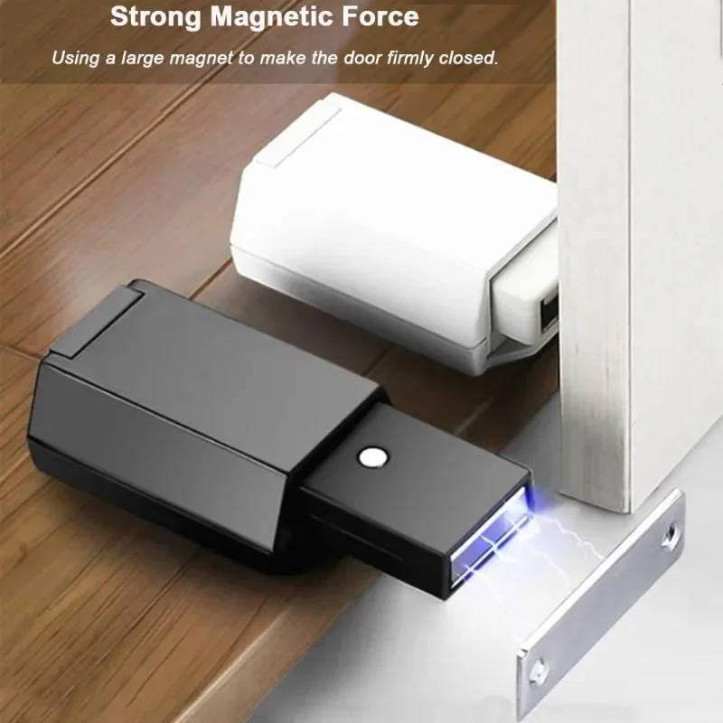 Magnetic Cabinet Catches 1/4set Door Bouncer Wardrobe Door Stops Heavy Duty Push Invisible Drawer Magnet Lock Hardware