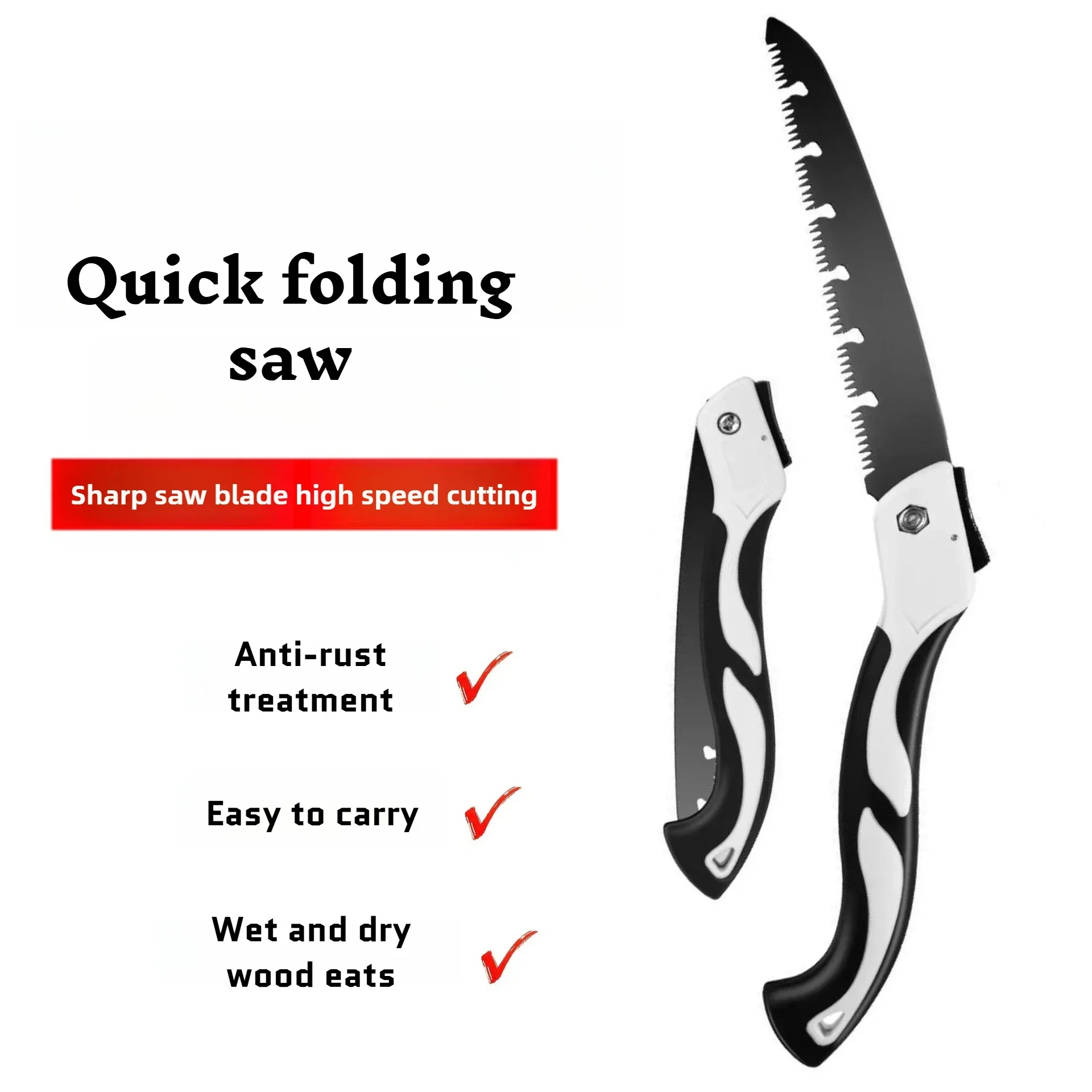 Multifunctional Folding Pruning Saw for Trees,Manual Garden Hand Saw Tool for Woodworking,Branch Trimming,Camping Outdoor