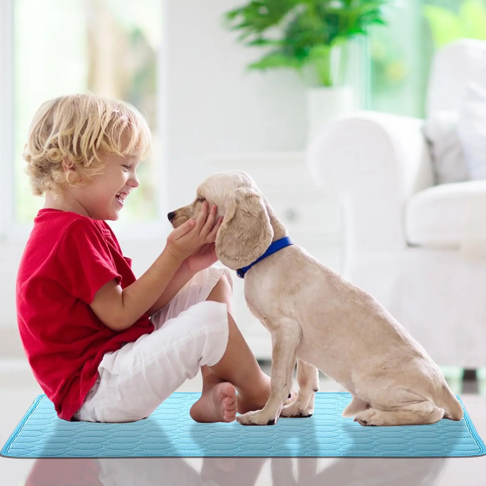 Dog Cooling Mat – Summer Pet Bed Pad for Dogs & Cats 4