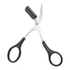 Karsyngirl 1Pcs Safe Eyebrow Trimmer Stainless Steel Eyebrow Scissors with Comb Hair Removal Shaver Eyebrows Shaping Makeup Tool 2
